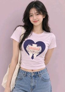 Cute Heart Graphic T-Shirt