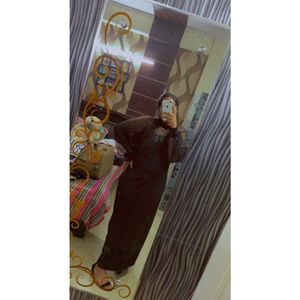 Black Maxi Dress with Sheer Sleeves