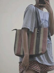 Stylish Striped Tote Bag