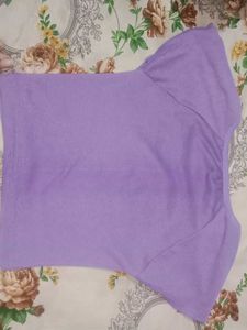 Lavender Cropped Top