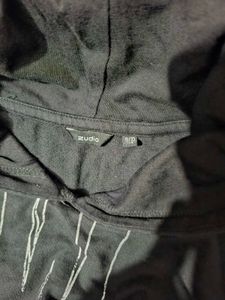 Kids Black &amp; White Hooded Dress