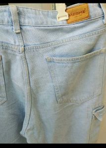 Light Wash Cargo Jeans