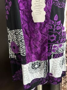 Purple Patchwork Lace Nightgown