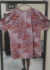 Peach typography Tshirt Roadster