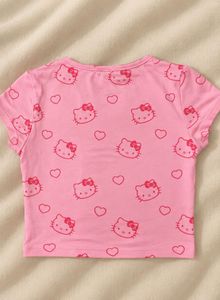 Cute Hello Kitty Pink Crop Top