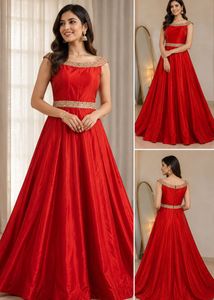 Stunning Red Embellished Gown