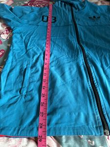 Adidas Blue Zip-Up Hoodie