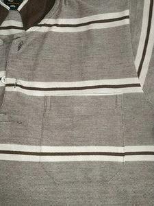 Striped Polo Shirt PURE COTTON
