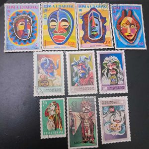 Collection of Masks 10 Different Stamps