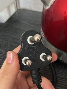 Red Electric Kettle with Temperature Gauge
