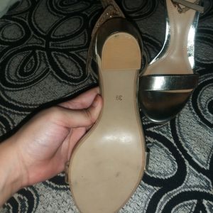 New Cute Heels Sandal Glittery Butterfly