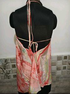 Boho Halter Neck Tie-Up Top Size S-M-L