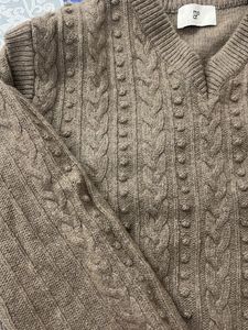 Cozy Cable Knit V-Neck Sweater