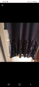 Korean branded warm velvet flapper dress