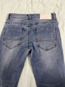 Men's Distressed Blue Jeans unisex