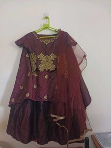 Elegant Maroon Lehenga Choli