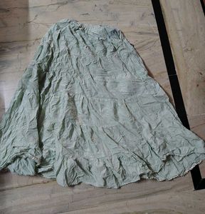 Pastel Green Maxi Skirt