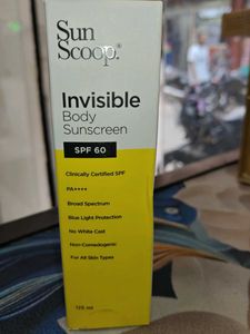 Sun Scoop Invisible Body Sunscreen SPF 60