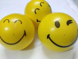 Smiley Face Soft Squeeze Ball