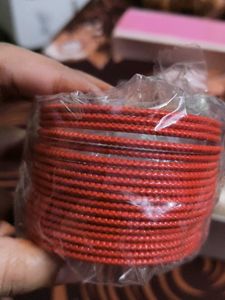 Vibrant Red Bangles Set