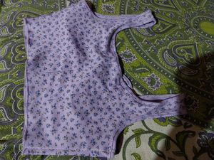 Floral Tie-Front Crop Top baby doll to