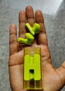 Lime Green Earbud Case with Display