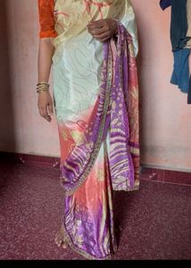 Beautiful Printed Silk Saree