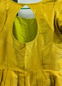 Gorgeous Yellow &amp; Pink Anarkali Dress