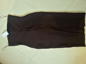 Chic Strapless Bodycon Midi Dress L size with labe
