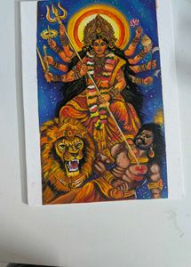 Handmade Goddess Durga Painting