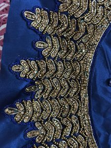 Two back line pach work for wedding dress