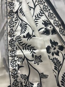 Readymade Elegant White Floral Saree