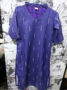 Elegant Purple 🥳👗Printed Kurta