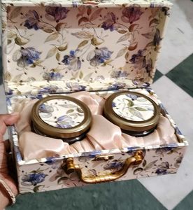 Decorative Storage Box with 2 Jars