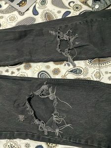 Ripped Black Zara Jeans