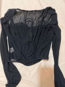 Black corset top