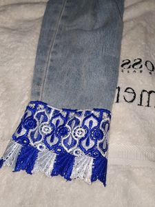 Limited Offer Beautiful Dress With Jeans Combo