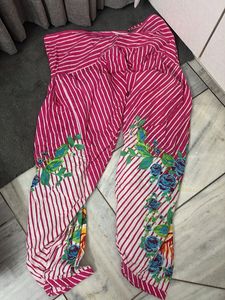 Boho Floral Striped Harem Pants (any1)