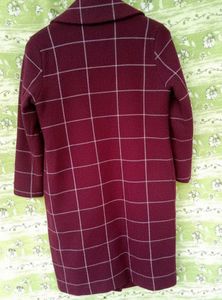 Pure Cashmere &amp; Wool Long Coat Imported Jacket