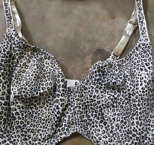 Leopard Print Bra
