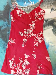 Red Floral Nightsuit