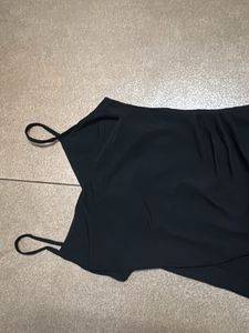 Chic Black Spaghetti Strap Dress