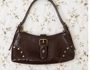 Savana Chic Dark Brown Shoulder Bag