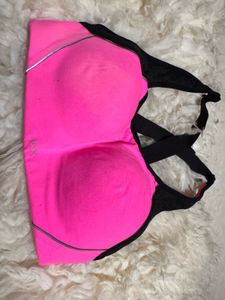 VIX Pink & Black Sports Bra