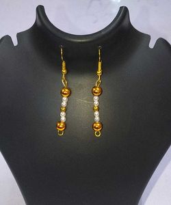 Gold Tone Double Heart Pendant &amp; Earrings Set Two