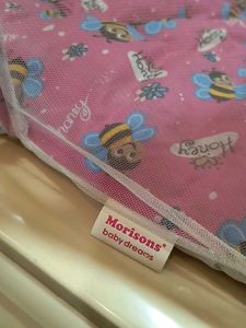 Pink Baby Bed with Mosquito Net