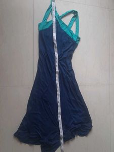 Stylish Two-Tone Maxi Dress