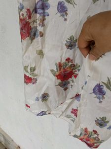 Vintage Floral Print Button-Up Shirt