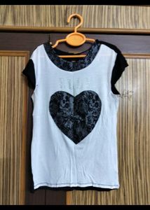 Heart Print Top