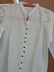 40 Size White Kurti